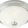 Top 10 🤩 Maxim 11-1/2 in. 2-Light Flushmount in Satin Nickel with Marble Glass Shade 🔔 -Cheap Maxim Lighting Store Query 94
