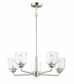 Best deal 😀 Maxim Acadia 60W 5-Light Medium E-26 Incandescent Chandelier in Satin Nickel ⌛