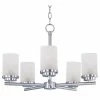 Cheapest 😉 Maxim Corona 19 in. 60W 5-Light Medium E-26 Ceiling Mount Chandelier in Satin Nickel 🎁 -Cheap Maxim Lighting Store Query 98
